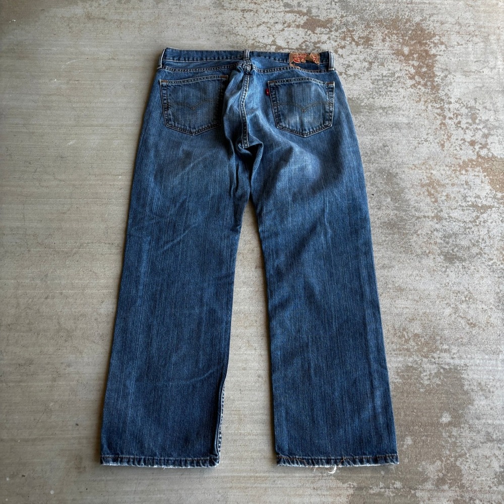 Levi 559 Relaxed Straight Jeans Mens 34x30 Medium Wash Blue Denim 0812